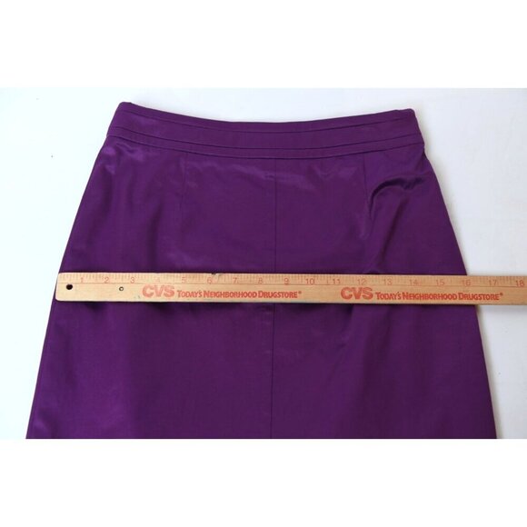 Hugo Boss Pencil Skirt Silk Womens US 2 Pleated Hot Pink Vunni - Picture 10 of 11